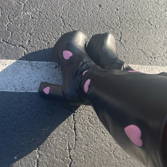 candyfloss love platform boots